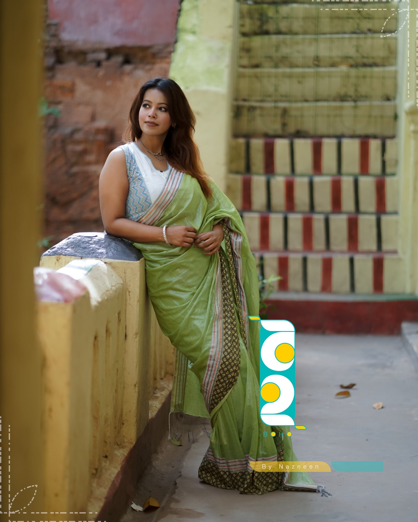 Jori (জরি) - Handcrafted হ্যান্ডলুম জরি কটন শাড়ি Saree by বহ - BOHO by Nazneen
