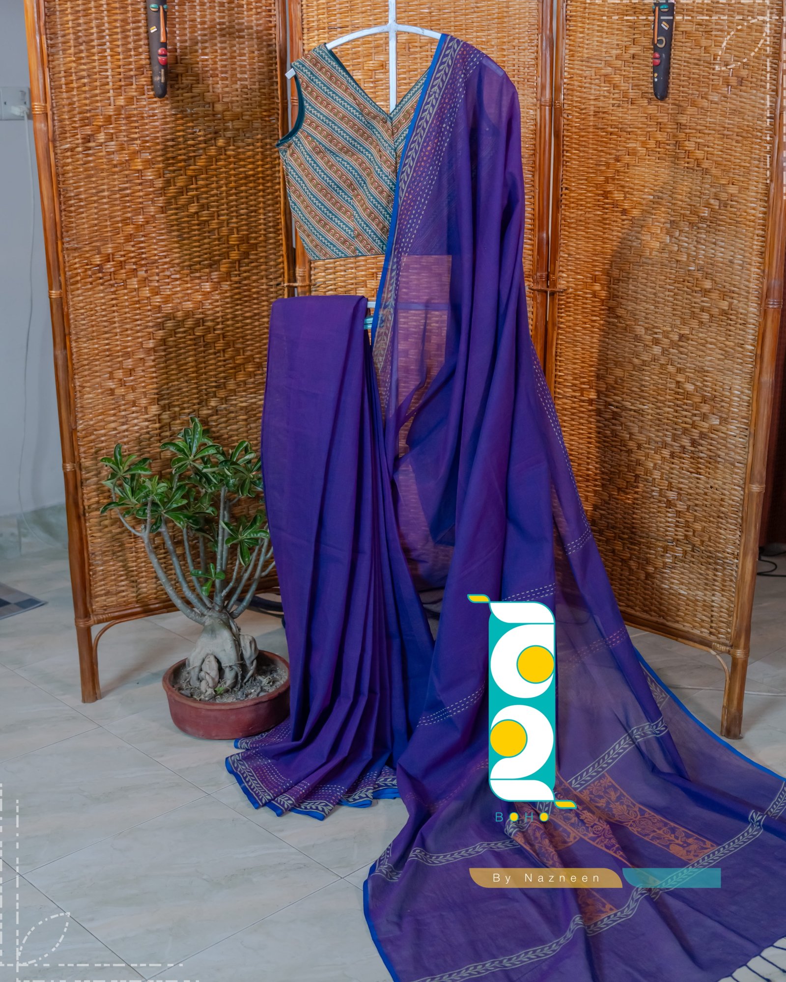  Aparajita (অপরাজিতা) - Handcrafted আড়ং কটন Saree by বহ - BOHO by Nazneen